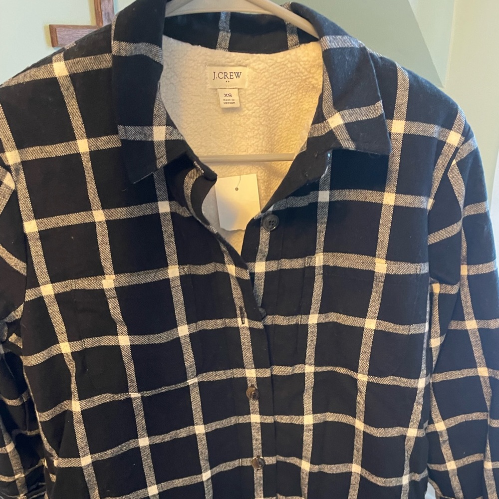 XS new Sherpa lined flannel